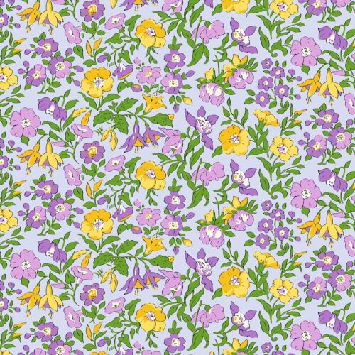Liberty Quilting Cotton Fabric Mamie Flower A