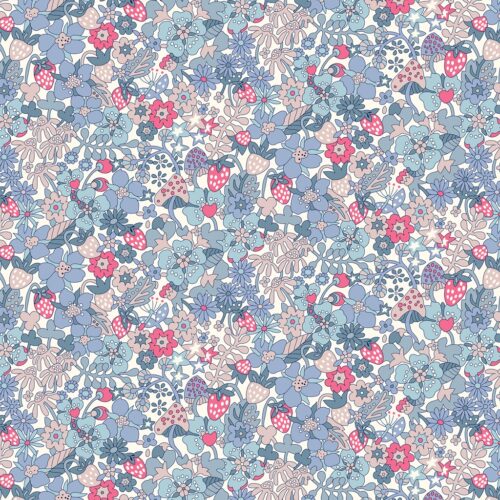 Liberty Quilting Cotton Fabric Flowertop Forest A