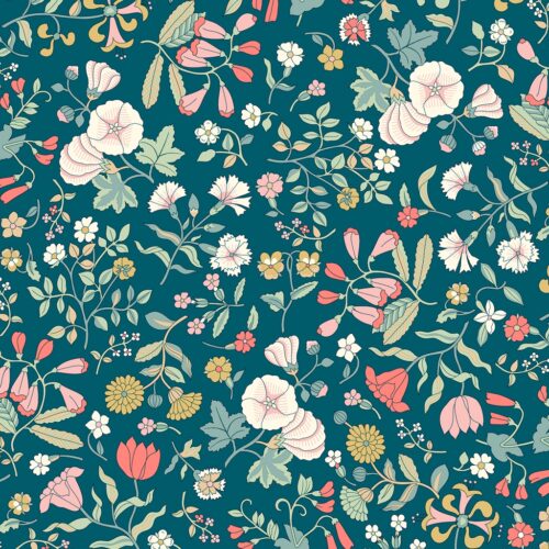 Liberty Quilting Cotton Fabric Wildflower Field A