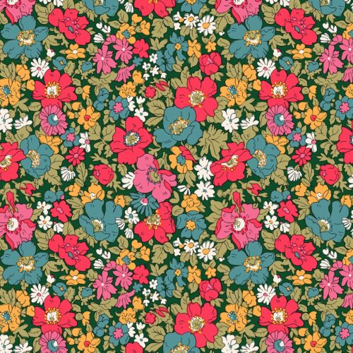 Liberty Quilting Cotton Fabric Cosmos Song A