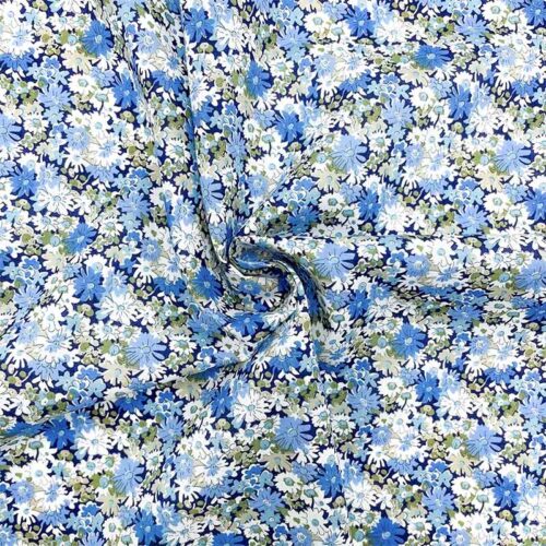Liberty fabric scrunched