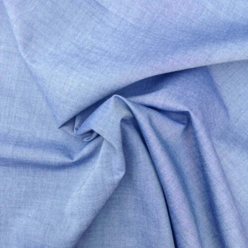 Liberty Chambray Fabric Blue A - Image 2