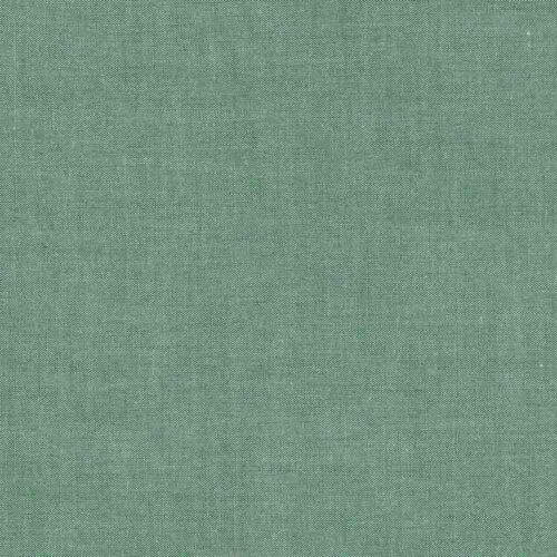 Liberty Chambray Fabric Green Fat Quarter