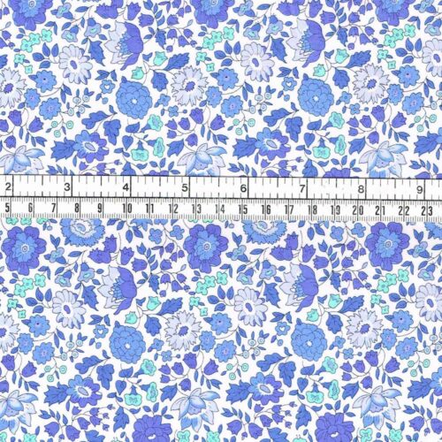 Liberty Fabric Danjo D Pale Blues Tana Lawn - Image 2