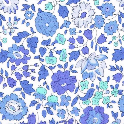 Liberty Fabric Danjo D Pale Blues Tana Lawn - Image 3
