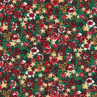 Liberty Tana Lawn Fabric Emma Etoile Red Green
