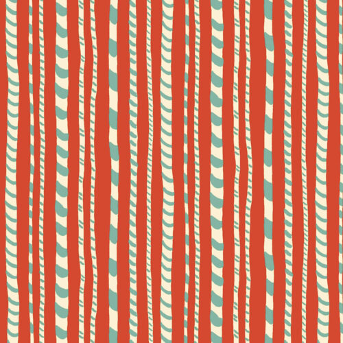 Liberty Quilting Cotton Candy Cane Stripe A