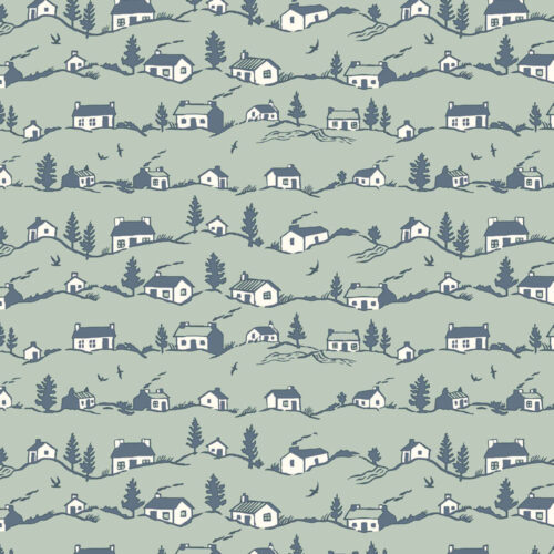 Liberty Quilting Cotton Coastal Cottages A