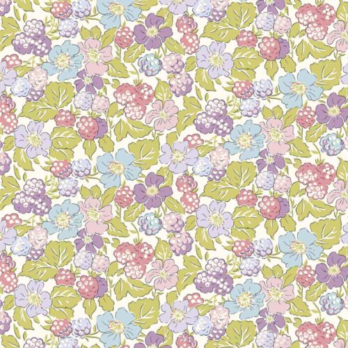 Liberty Quilting Cotton Raspberry Forage A