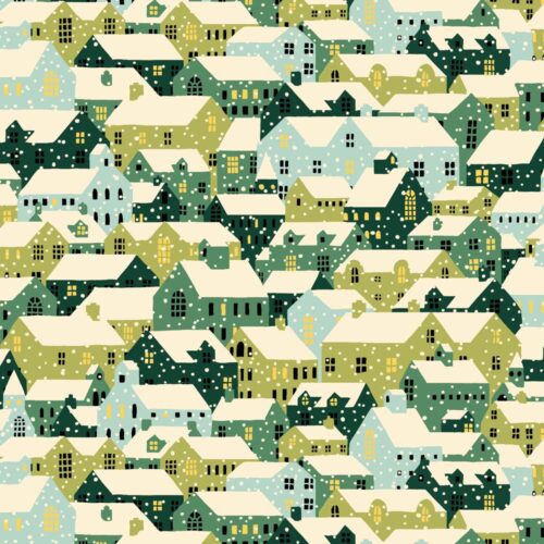 Liberty Quilting Snowy Rooftops A
