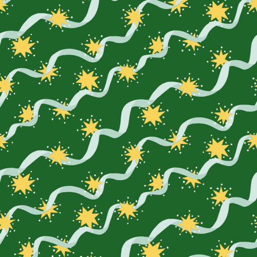Liberty Quilting Cotton Stars and Ribbons A