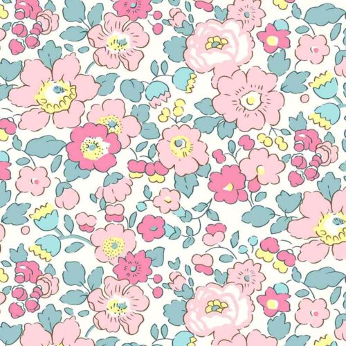 Bespoke Liberty Tana Lawn Fabric Betsy Rhubarb and Custard