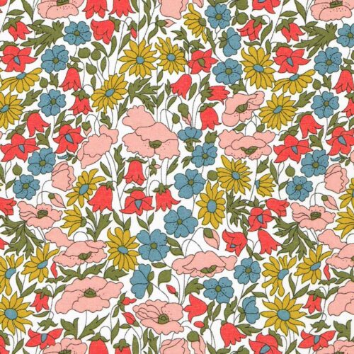 Liberty Fabric Tana Lawn Poppy and Daisy A-40