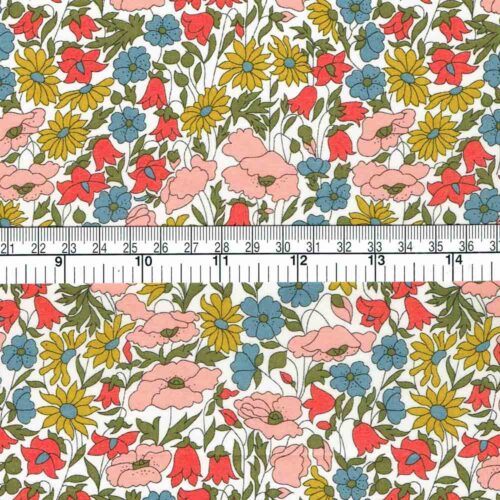 Liberty Fabric Tana Lawn Poppy and Daisy A-40 - Image 2
