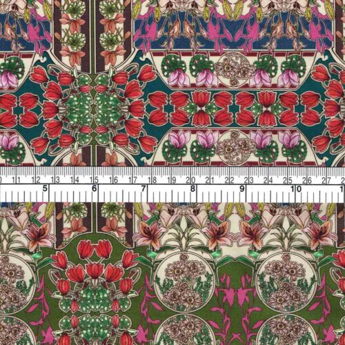 Liberty Tana Lawn Art Nouveau Print Red