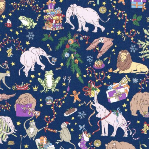 Liberty Christmas T Navy
