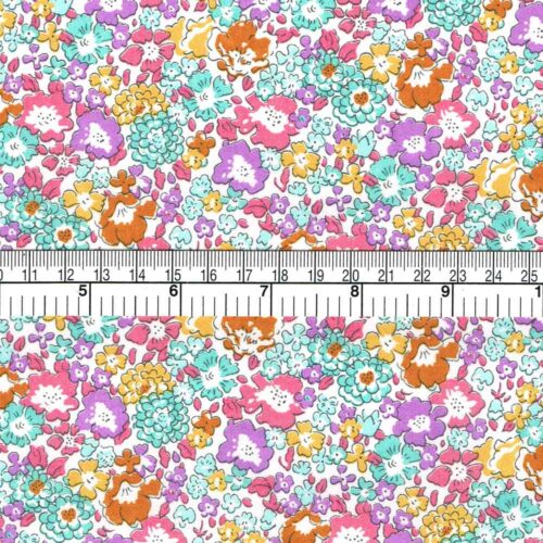 Bight Liberty Fabric In Summer Colours