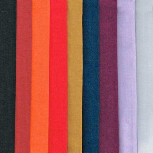 Liberty Fabric Tana Lawn 9 Plain Fat Quarters Solar System Selection 168
