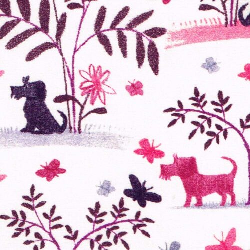 Liberty Organic Tana Lawn® Fabric Plum Dog A - Image 2