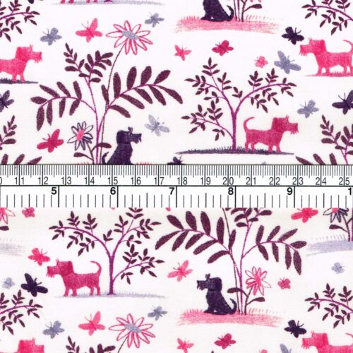 Liberty Organic Tana Lawn® Fabric Plum Dog A - Image 3