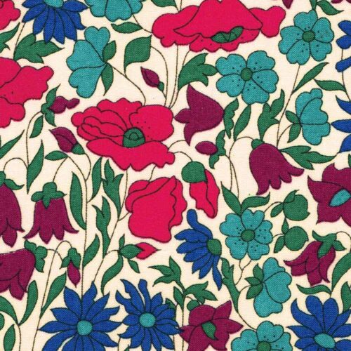 Liberty Tana Lawn Fabric Poppy and Daisy N