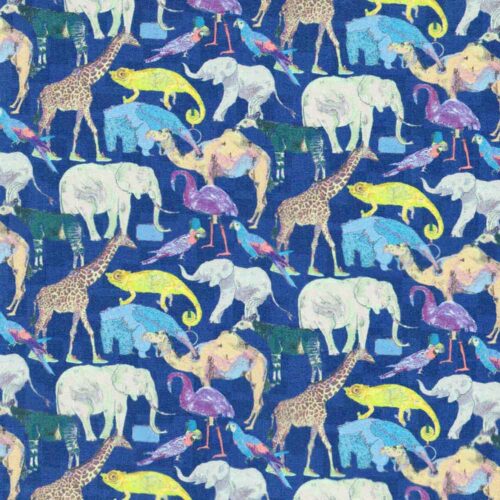 Liberty Tana Lawn Fabric Queue for the Zoo H-CC
