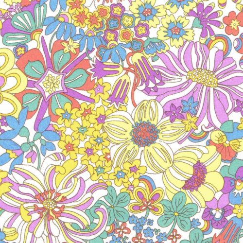 Liberty Fabric Rainbow Garden C