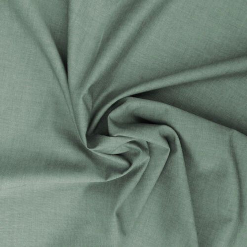 Liberty Chambray Fabric Green Fat Quarter - Image 2