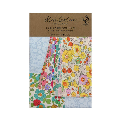 Alice Caroline Log Cabin Liberty Tana Lawn® Cotton Cushion Kit in Betsy Blue