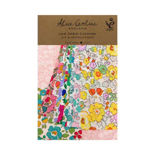 Alice Caroline Log Cabin Liberty Tana Lawn® Cotton Cushion Kit in Betsy Pink
