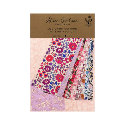 Alice Caroline Log Cabin Liberty Tana Lawn® Cotton Cushion Kit in Pink