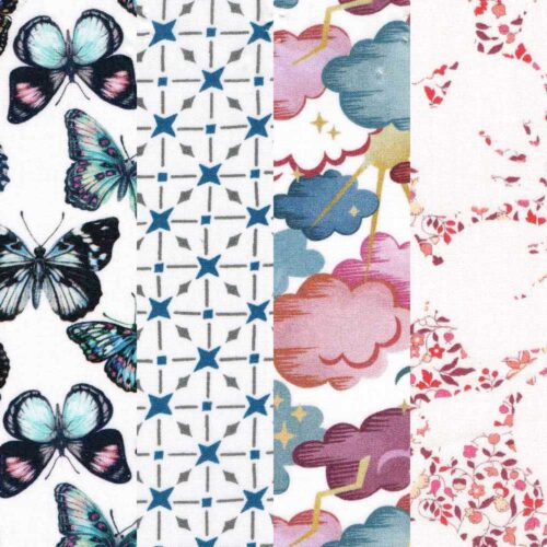 Liberty Fabric Tana Lawn® 4 Fat Quarters Magical Storm Selection 270