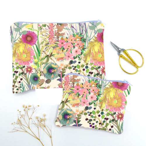 Alice Caroline Tresco F Liberty Fabric Make-Up And Coin Purse Kit