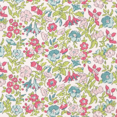 Liberty Quilting Cotton Fabric Mamie Flower B