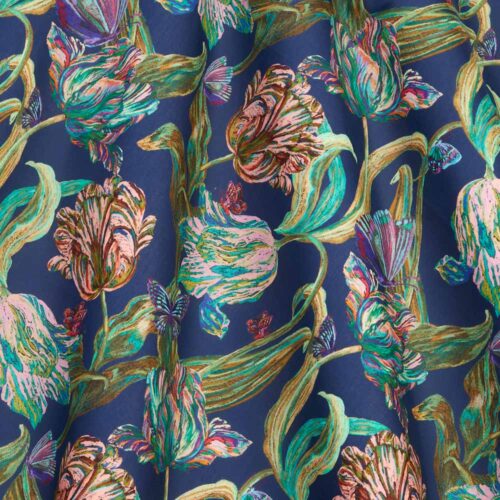 Liberty Fabric Tana Lawn Midnight Sketch