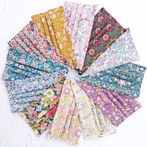 Liberty Fabric Face Covering in Karter G Blue - Image 3