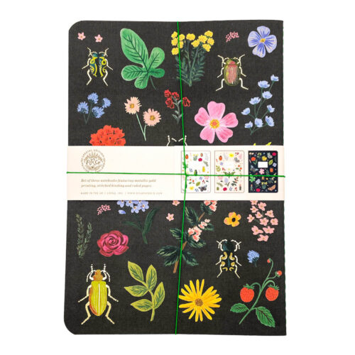 bugs and flowers notebook set