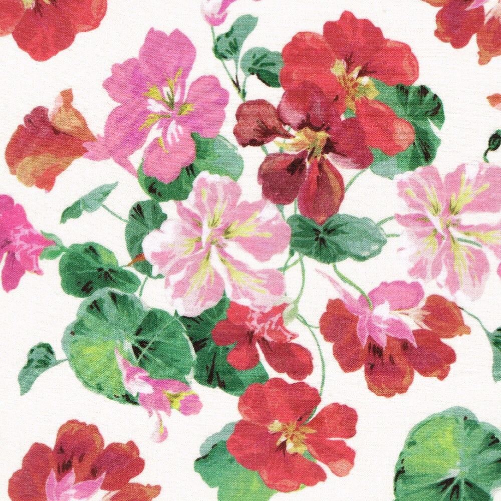 Liberty Tana Lawn® Fabric Painted Nasturtium C - Image 2