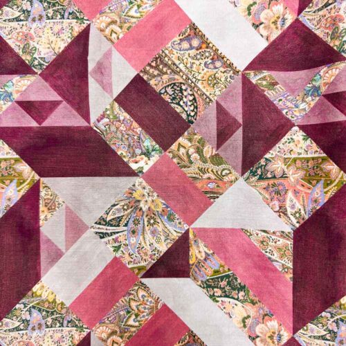 Liberty Fabric Tana Lawn Patchwork Paisley C 1.8m Remnant (Box A)