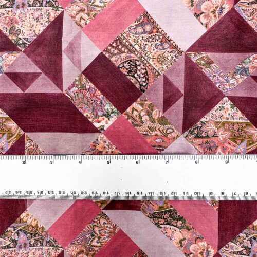 Liberty Fabric Tana Lawn Patchwork Paisley C 1.8m Remnant (Box A) - Image 2