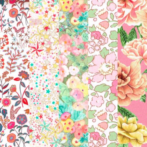 Peach Fuzz Liberty Tana Lawn fat quarter bundle