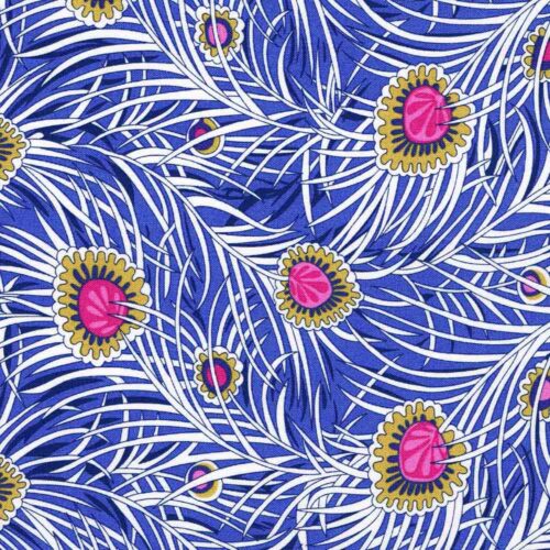 Liberty Wide Width Quilting Peacock Dance C