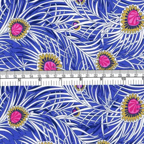 Liberty Fabric Peacock Feather Print