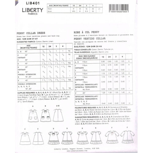 Liberty Dress Pattern Penny Collar Dress - Image 4