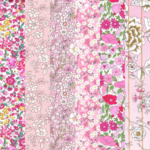 Liberty Fabric Tana Lawn® 6 Fat Quarters Pinks Selection 298