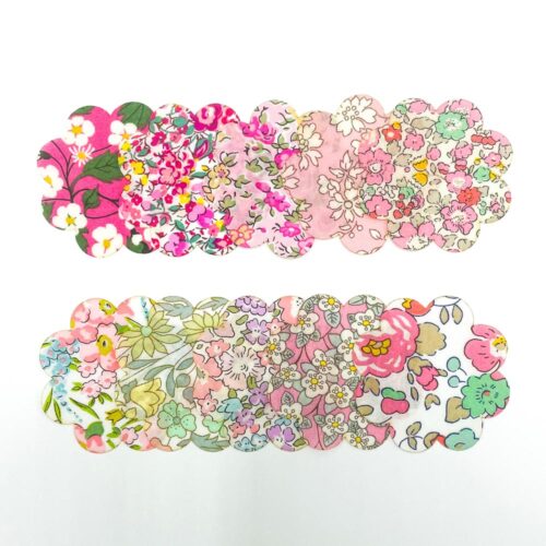 pink liberty tana lawn flower shapes