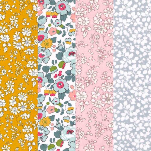 Liberty Fabric Tana Lawn® 4 Fat Quarters Scrumptious Sorbet Selection 262