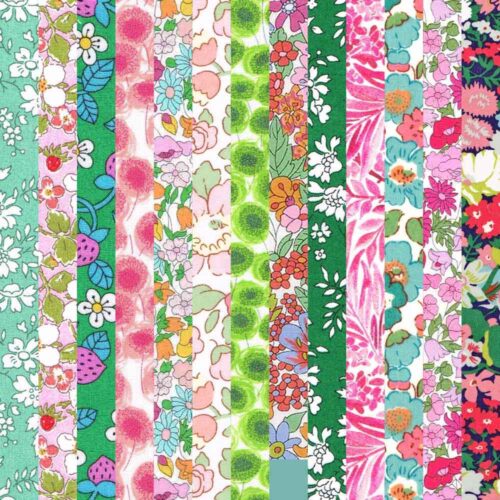 Liberty Fabric Bundle Pink/Green 3235