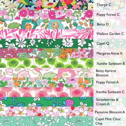 Liberty Fabric Bundle Pink/Green 3235