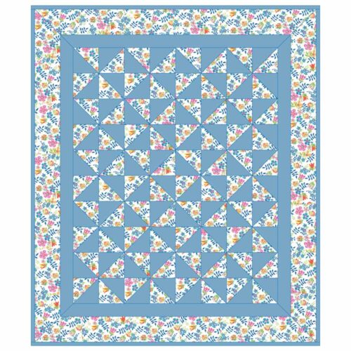 PATTERN : Pinwheel Lap or Cot Quilt Pattern